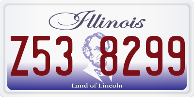 IL license plate Z538299