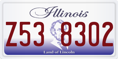 IL license plate Z538302