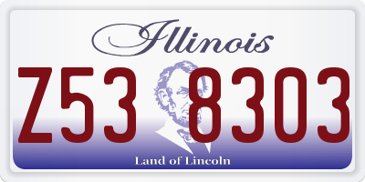 IL license plate Z538303
