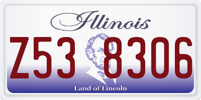 IL license plate Z538306