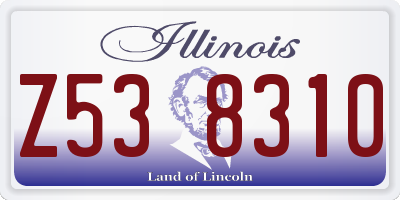 IL license plate Z538310
