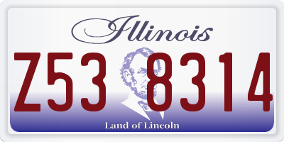 IL license plate Z538314