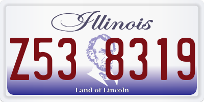 IL license plate Z538319