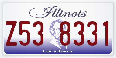 IL license plate Z538331