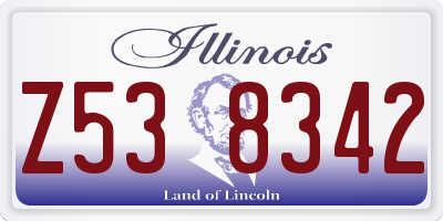IL license plate Z538342