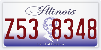 IL license plate Z538348
