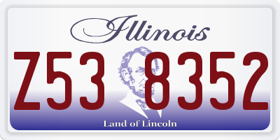 IL license plate Z538352