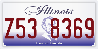 IL license plate Z538369