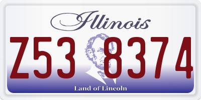 IL license plate Z538374