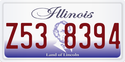 IL license plate Z538394