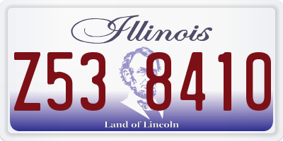 IL license plate Z538410