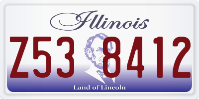 IL license plate Z538412