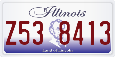 IL license plate Z538413
