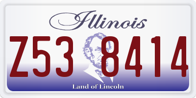 IL license plate Z538414