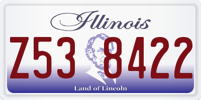 IL license plate Z538422