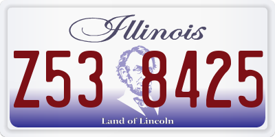 IL license plate Z538425