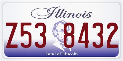 IL license plate Z538432