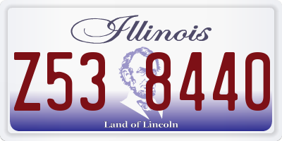 IL license plate Z538440