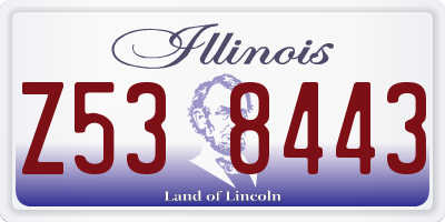 IL license plate Z538443