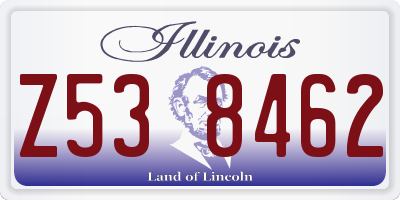 IL license plate Z538462