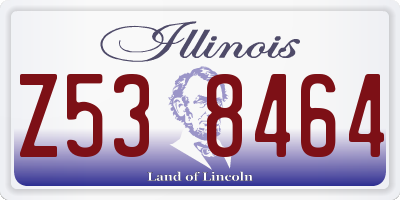 IL license plate Z538464