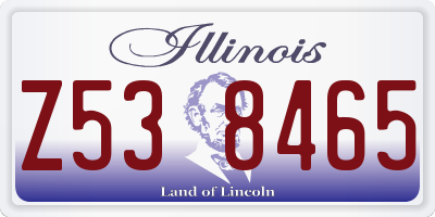 IL license plate Z538465