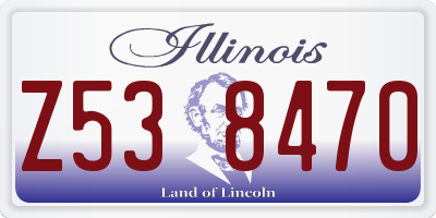 IL license plate Z538470