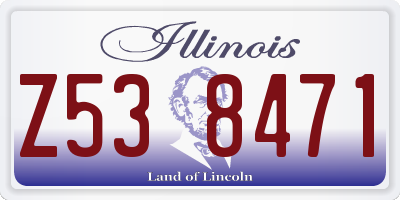 IL license plate Z538471