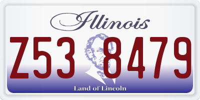 IL license plate Z538479