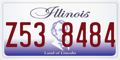 IL license plate Z538484