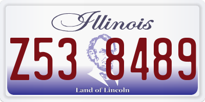 IL license plate Z538489