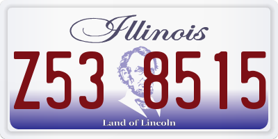 IL license plate Z538515