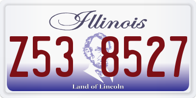 IL license plate Z538527