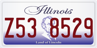 IL license plate Z538529