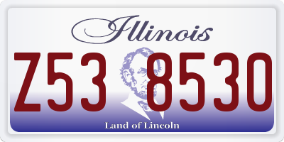 IL license plate Z538530