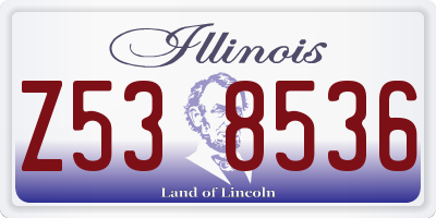 IL license plate Z538536