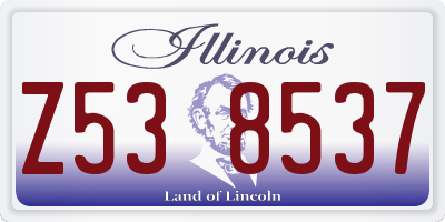 IL license plate Z538537