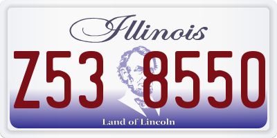 IL license plate Z538550