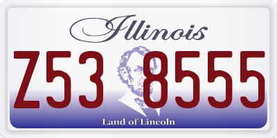 IL license plate Z538555
