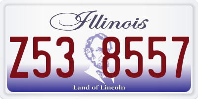IL license plate Z538557