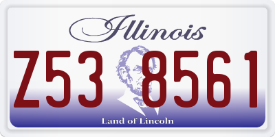 IL license plate Z538561