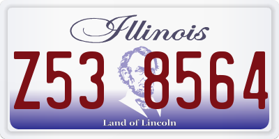 IL license plate Z538564