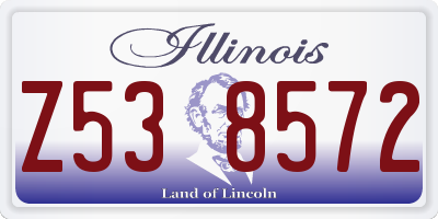 IL license plate Z538572