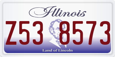 IL license plate Z538573