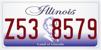 IL license plate Z538579
