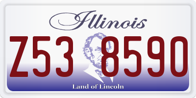 IL license plate Z538590