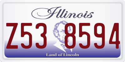 IL license plate Z538594