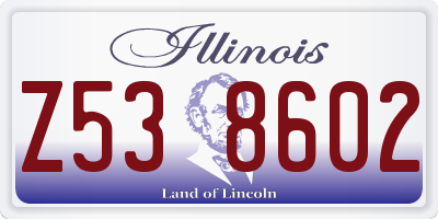 IL license plate Z538602
