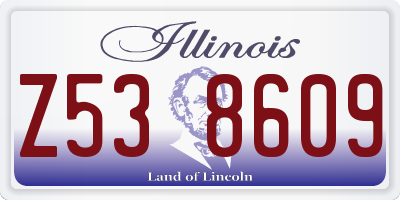 IL license plate Z538609