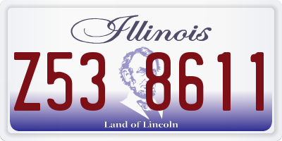 IL license plate Z538611